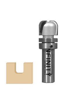 Infinity Tools 51 502B, 1/2" Shank Bowl & Tray Router Bit, 1/4" Cutter Radius With Bearing Kit   Decorative Edge Router Bits  