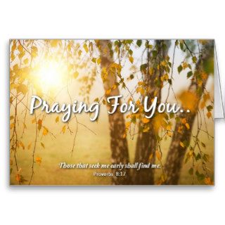 PRAYING FOR YOU   Greeting Card