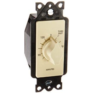NSI Industries A502H A Series Springwound Auto Off In Wall Time Switch, 2 Hours Timer Length, Ivory Tork Springwound Timer