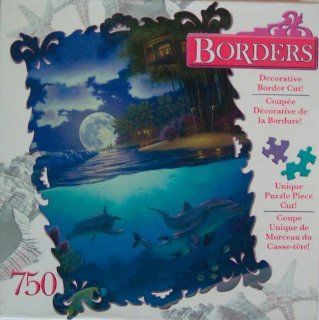 RoseArt Moonlit Sanctuary, Borders Cut 750 Piece Jigsaw Puzzle Toys & Games