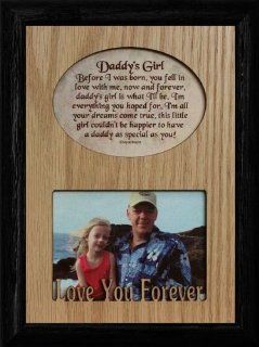 5x7 DADDY'S GIRL Laser & Poetry Frame ~ Wonderful Keepsake Frame for Dad from his Daughter   Single Frames