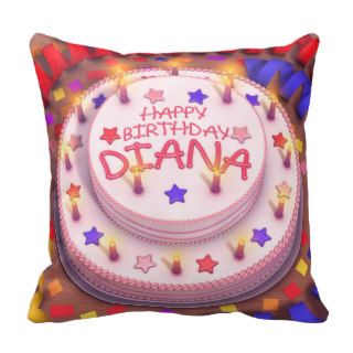 Diana's Birthday Cake Pillow