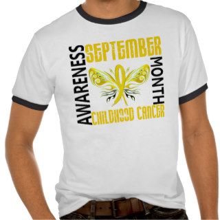 Childhood Cancer Awareness Month Butterfly 3.4 Shirts