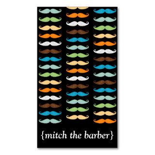 Macho Mustaches Vertical Bizcard Business Card Templates