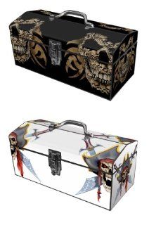 Sainty International 24 504 Skull Faces Art Deco and Pirate Skulls Art Deco Tool Box   Toolboxes  