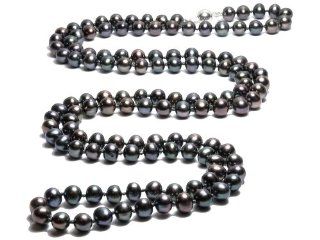 Lilou   Black Pearl Necklace Love My Pearls Jewelry
