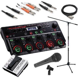 Boss RC 505 Loop Station PERFORMER PAK w/ Microphone, Stand, Footswitch & Cables Musical Instruments