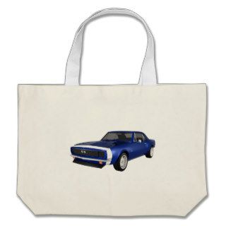 1967 Camaro SS Blue Finish 3D Model Bags