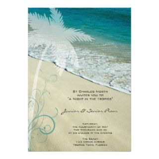 Tropical Beach Junior / Senior Prom Invite
