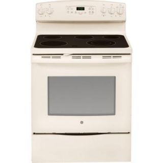 GE 5.3 cu. ft. Electric Range with Self Cleaning Oven in Bisque JB640DFCC