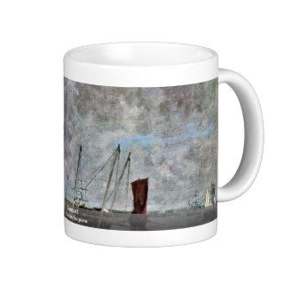 Seaport By Boudin Eugène Coffee Mug