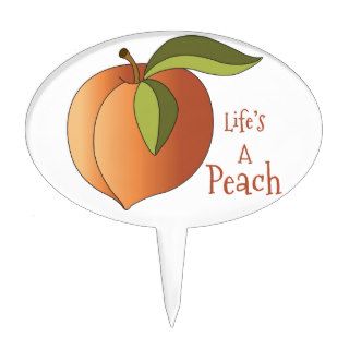 Life's a Peach Cake Topper