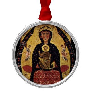 Virgin Mother and Child Christmas Tree Ornaments
