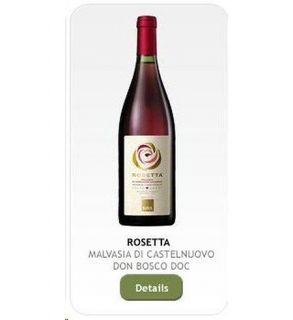 Bava Malvasia Di Castelnuovo Don Bosco Rosetta 750ML Wine