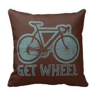 Bicycle   Get Wheel Throw Pillows