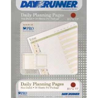 #491 120 Daily Planning Pages 8, 5"x11"  Appointment Book And Planner Refills 