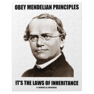 Obey Mendelian Laws Of Inheritance (Gregor Mendel) Jigsaw Puzzle