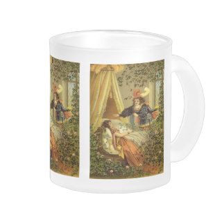 Vintage Victorian Sleeping Beauty Fairy Tale Coffee Mugs