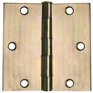Global Door Controls 3 in. x 3 in. Zinc Plain Bearing Steel Hinge CP3030 ZC M 2