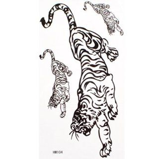 GGSELL King Horse Sexy seductive black waterproof tattoo stickers tiger Toys & Games