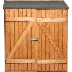 Caico Outdoor Furniture 2 1/2 ft. x 5 ft. Outdoor Wood Garden Shed DISCONTINUED F501 DECK STORAGE SHED