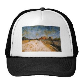Van Gogh; Road Running Beside the Paris Ramparts Hats