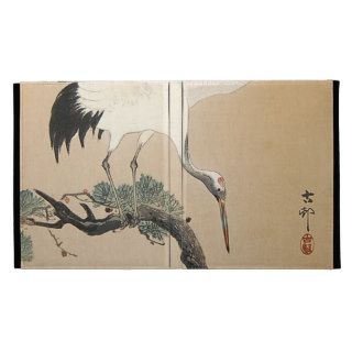 松に鶴, 古邨 Crane on Pine Tree, Koson, Ukiyo e iPad Folio Cases