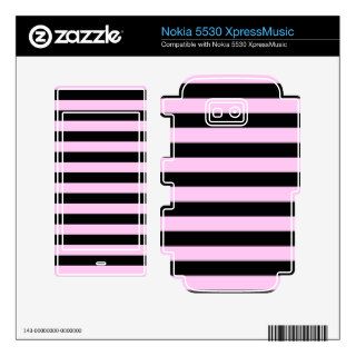 Artistic Abstract Retro Stripes Lines Pink Black Nokia 5530 Skin