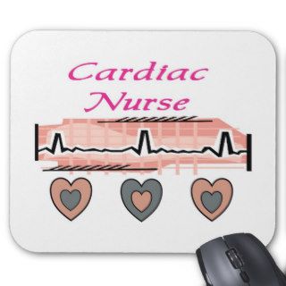 Cardiac Nurse EKG Paper Design Mouse Mat