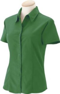 Harriton M560W Ladies Barbados Textured Camp Shirt Clothing