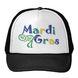 Mardi Gras Tri Mask Trucker Hats
