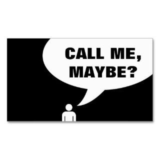 call me maybe (color customizable) business card template