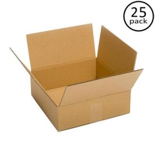 Plain Brown Box 12 in. x 12 in. x 4 in. 25 Box Bundle PRA0059B