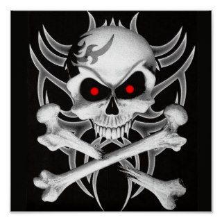 Death's Skull and Crossbones Posters