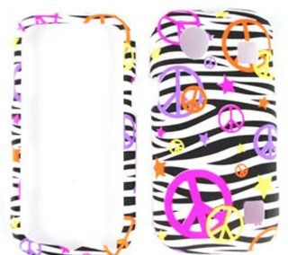 CELL PHONE CASE COVER FOR ZTE CHORUS D930 PEACE ON BLACK ZEBRA Cell Phones & Accessories