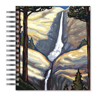 ECOeverywhere Mountain Falls Picture Photo Album, 18 Pages, Holds 72 Photos, 7.75 x 8.75 Inches, Multicolored (PA12107)  Wirebound Notebooks 