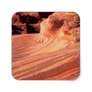 NA, USA, Utah, Vermillion Cliffs. Coyote Butte Square Stickers