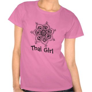 Thai Girl Lotus Flower Shirts
