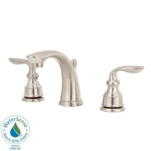 Pfister Avalon 8 in. Widespread 2 Handle High Arc Bathroom Faucet in Brushed Nickel F 049 CB0K