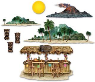 Tiki Bar & Island Props (48 Pieces) [Office Product]  Tiki Bar And Island Props  
