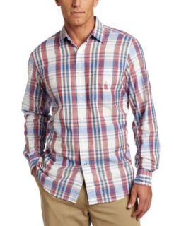 Nautica Men's Cape Cod Madras Long Sleeve Shirt, Nautica Red, Small at  Mens Clothing store Button Down Shirts