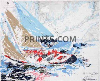 LeRoy Neiman   America's Cup Hand Signed by LeRoy Neiman Serigraph   Prints