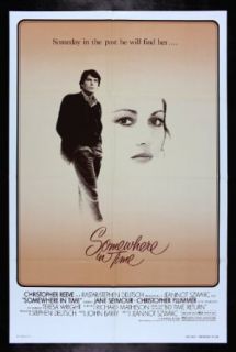 SOMEWHERE IN TIME * CineMasterpieces ORIGINAL MOVIE POSTER CHRISTOPHER REEVE JANE SEYMOUR 1980 TIME TRAVEL Entertainment Collectibles
