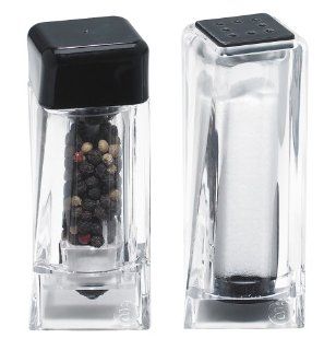 Arta Bolero Pepper Grinder and Salt Shaker Set, Black Salt And Pepper Shaker Sets Kitchen & Dining