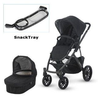 UPPAbaby 0112 JKE Jake VISTA Stroller with SnackTray   Black Graphite Frame  Baby Strollers  Baby