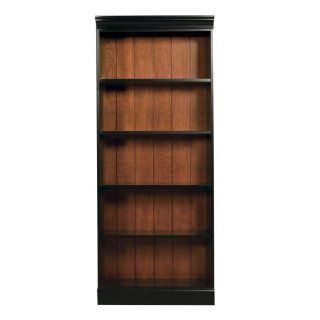 72" Bookcase by Riverside   Burnished Cherry Antique Black (7119)   Riverside Furniture Bridgeport Bookcase