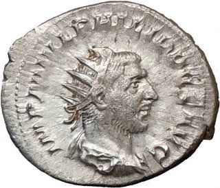 PHILIP I Arab 246AD Ancient Authentic Silver Roman Coin ANNONA Wealth Symbol 