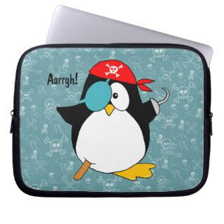 Pirate Penguin Laptop Sleeves