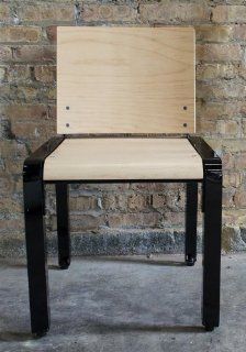 Bridge Dining Chair Frame Finish Checker Black  