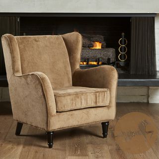 Christopher Knight Home Flores Carmel Brown Jacquard Club Chair Christopher Knight Home Chairs